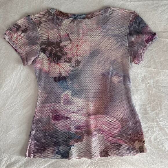 Anthropologie Pilcro Mesh Ringer Tee Size XS NWT - Picture 5 of 5